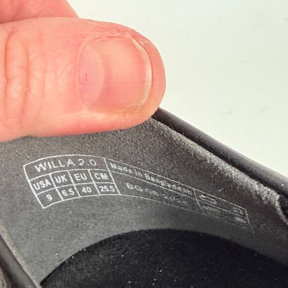 Vionic Willa 2.0 Loafers Women 9 Black Leather Pointed Toe Comfort Slip-On Flats - Picture 10 of 10